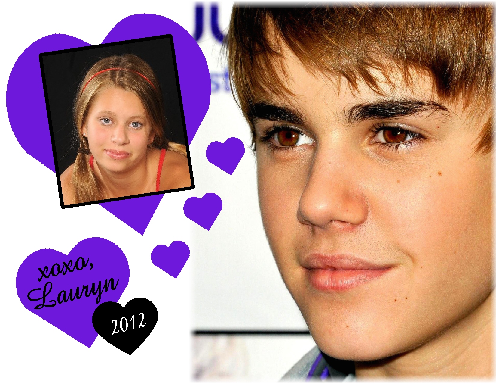 Justin Bieber Personalized Photo Valentine 2012C